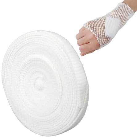 Elastischer Netz Wundverband, Fix Netzschlauchverband, Elastische Netzbandage, Flexible Netzbandage Elastischer Schlauchverband Fixieren von Verbänden Tubular Bandage Elastic (7mx2.5cm)