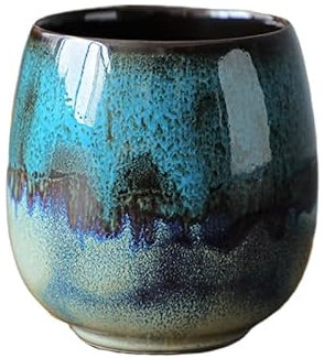 Keramik-Espresso-Tasse, klein, kreativ, Handwärmer, 80 ml (C)