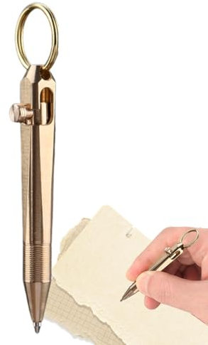 Mini-Kugelschreiber, Mini-Kugelschreiber aus Messing, zarter tragbarer Signatur-Kugelschreiber, Mini-Reisestift für kurze Absätze, kleiner Stift für Notizbuch-Tasche
