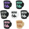 UR URLIFEHALL 14 Pcs 7 Colours Silicone Coffee Cup Beads Drink Silicone Focal Beads for Beadable Pens Keychain Crafts Making