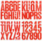 8 Sheets 3 Inch Vinyl Capital Letter Stickers and 0-9 Number Stickers, Waterproof Alphabet Number Sticker for Mailbox, Water Bottle, Luggage and Marks - Red