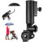 LEAPGOMAX Heavy Duty Golf Push Cart Umbrella Holder, Aluminium Alloy Base Super Strong Windproof, Universal Umbrella Stand for Mobility Scooter, Stroller, Wheelchair, Beach Chair