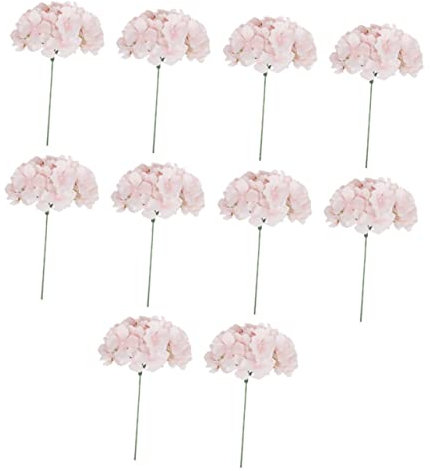 Ciieeo 10 Stücke Seide Hortensien Künstliche Blumen Fuchsia Hochzeit Decor Bouquet Für Und Party