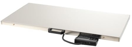 Lfhelper 300kg/660lbs Digitalwaage Paketwaage Veterinärwaage Große Tierwaage, Externes LCD Plattformwaage mit 201 Edelstahlplattform