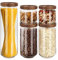 Mapille 5 Pcs Bocaux en Verre, Bocal en Verre avec Couvercle Hermétique, Bocaux Rangement Cuisine, Pot en Verre avec Couvercle, Pots de Conservation Cuisine, Pot Epices en Verre 430ml, 900ml, 1500ml
