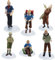 Tintin Mini Figuren Tortendeko, 6pcs Tintin Mini Figuren, Collectible set of Tintin Geburtstags Party Liefert Cupcake Fi-guren Cartoon Figuren Cake Decoration