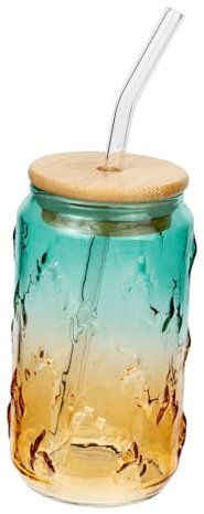 KICHOUSE Bicchiere Per Riutilizzabile Di Caffè Bicchieri Coppa Di Paglia Con Da Viaggio Con Cannuccia Bicchiere Da Caffè in Orange