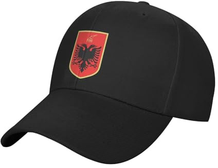 Damen Herren Baseballkappe Albanien Staatswappen Baseball Cap Unisex Sonnenschutz Baseballkappe MüTze Atmungsaktiv FüR Sport Wandern Ausflug Sommer EinheitsgrößE