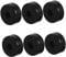 Veemoon 6pcs Speaker Mat Subwoofer Speakers Speaker Stand Feet Amplifier Feet Speaker Feet Turntable Feet Sound Isolation Ring Speaker Anti-vibration Chair Leg Gasket Black Rubber