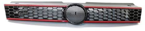 Kühlergrill Für VW Für POLO 6R 2009-2014 Mesh Center Racing Grills Für GTI Stil Honeycomb Mesh Auto Front Stoßstange Kühlergrill