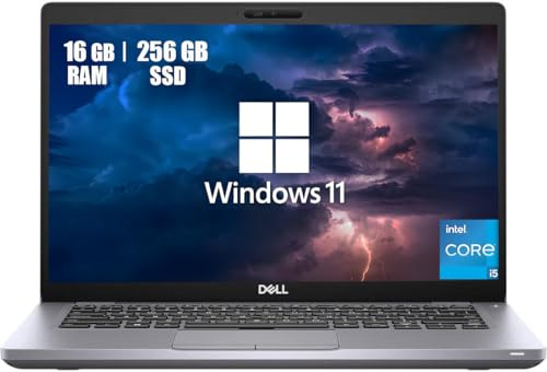 Dell Latitude 5410 Ordinateur portable professionnel 14 FHD (1920 x 1080), Intel Core i5-10310U, 16 Go de RAM, SSD 256 Go, clavier QWERTY américain, Windows 11 Pro (reconditionné)