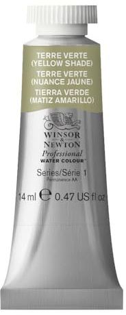 Winsor & Newton 14 ml Tube Professional Water Colour Paint, Terre Verte Yellow Shade