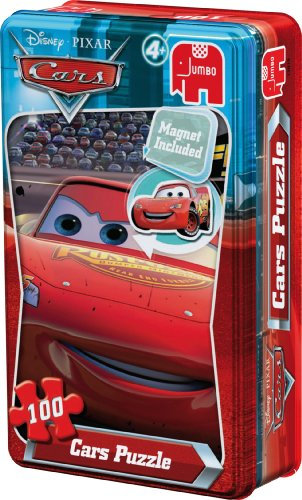Jumbo 13819 - Cars - Puzzle in Tin inklusiv Magnet - 100 Teile
