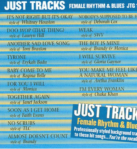 Karaoke: Female R&B Just Tracks
