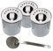 3 Brennstoff-Dosen 0,5 + 3 Sparplatten + 1 Flammenkiller