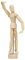 Larcele Holz Menschlichen Gelenken Mannequins Zeichnungsmodell MRMX-01 (15.3cm/6inch) MEHRWEG