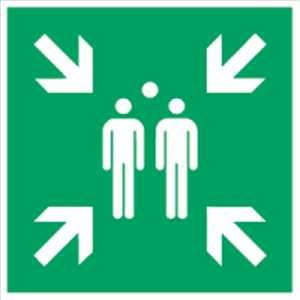 Schild Sammelstelle Alu 60 x 60cm gemäß ISO 7010, E007