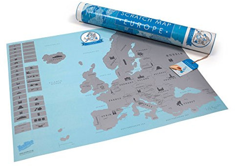 Luckies Rubbel-Europakarte Scratch Map Europe