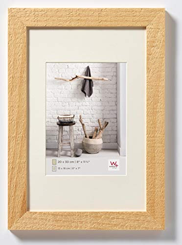 walther design walther cadre photo design naturel 30 x 40 cm avec passe-partout, Cadre en bois Home HO040H