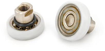 Cuscinetti box doccia VR - Kit 2 PEZZI Ricambio Rotelle Box Doccia Diam. 19 snodo con OR (Albatros)