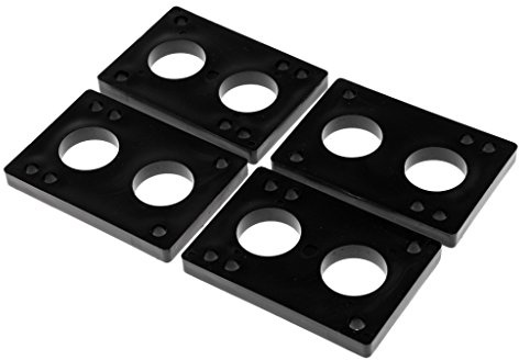 Sharplace 4 / Paket Skateboard Longboard Shock Pads Riser 6mm Oder 8mm Schwarz, 8 mm