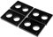 Sharplace 4 / Paket Skateboard Longboard Shock Pads Riser 6mm Oder 8mm Schwarz, 8 mm
