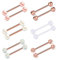Incaton Chirurgenstahl Zungenpiercing Brustwarzenpiercing Nippelpiercing 16mm Barbell Piercing Schmuck Set