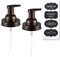 Mason Jar Foaming Soap Dispenser Lids -Bronze -Rustproof Stainless Steel Lid/Plastic Pump,with Waterproof Chalkboard Labels Stickers - Rustic Farmhouse Décor Bronze Bathroom Acces-sories/Bronze