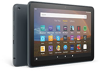 Amazon Fire HD 8 Plus tablet, 8 HD display, 64 GB, Slate with Ads, Our best 8 tablet for portable entertainment (2020 release)