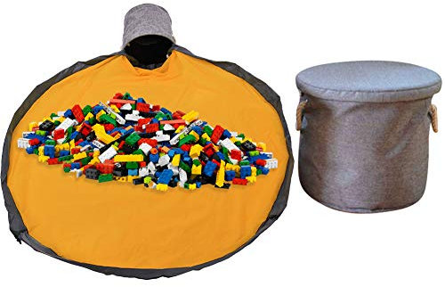 learnarmy Kinder Aufräumsack mit Drawstring Spieldecke Spielzeug Speicher Tasche Aufbewahrung Beutel Spielzeugaufbewahrung