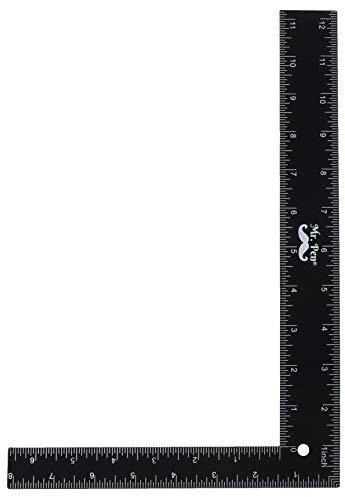 Mr. Pen- Carpenter Square, 8 inch x 12 inch, Right Angle Ruler, Framing Tools, L Shape Ruler, Metal Square, Steel