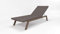 Rollmayer Sitzkissen wasserdicht und regenfest für Sonnenliege Auflage Polster für Gartenliege Liegestuhl Strandliege Kollektion Velvet (Braun 273, 190x54x4cm - 2er Set)
