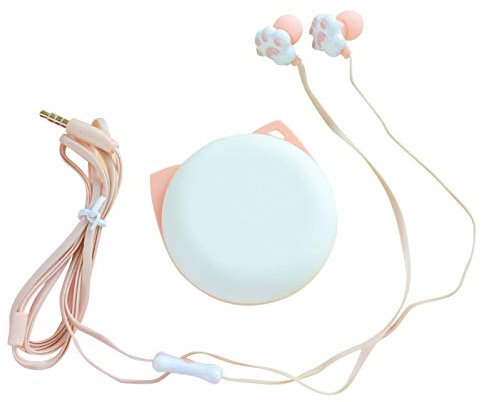 Portable Cartoon Cute Cat Claw 3.5mm Jack Wired In-ear Phone Earphones Headphone - Pink - Bluetooth Earphones & Headphones - Birthday Gifts Xmas Gifts Valentines Gifts Easter Gifts