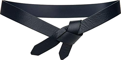 Caspar GU327 Damen Leder Taillengürtel, Gürtelgröße:85 [für Körperumfang 81-85 cm], Farbe:dunkelblau