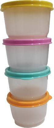 Tupperware - Lot de 4 récipients utilitaires en plastique de 120 ml (multicolore)
