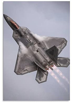 F-22 Raptor The Beast Sabre Rattler Poster für Zimmer, ästhetische Dekoration, Druckposter, ungerahmt, 20 x 30 cm