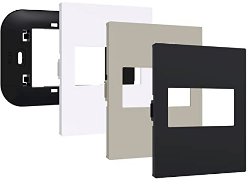VEMER VE786500 NOW IRIDE/AROS - Kit ClickON Living Now Bticino compatibile con Cronotermostato Iride e Termostato Aros di Vemer, Frontalini Colore Bianco, Nero e Sabbia