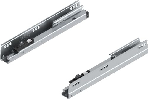 Blum Tandembox Korpusschiene BLUMOTION M, Seitliche Montage, Silber, Legierter Stahl, 270 mm, 30 kg, Schubkastenlaufschiene