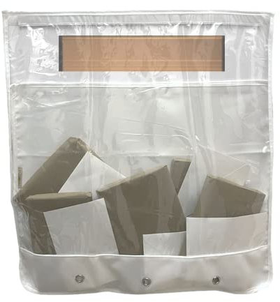 Nevkha Letter Box Catcher for Mail, Letters, Post, Small Packages. Alternative to Letterbox Cage, No Screws Required Will Attach to Doors and Letterboxes with Strong Adhesive (White Transparent)