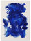 QITEX Wandbilder Schlafzimmer Yves Klein Poster Abstrakte blaue Leinwand Wandkunst Yves Klein Malerei und Drucke Yves Klein Bilder für Wohnzimmer Galerie Dekor 50x70cm Kein Rahmen