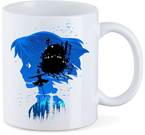 T-Nerds - Flying Castle - Tasse Mug Kaffeetasse Teetasse - Weiß