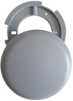 Lampen Abzweigdose grau Deckendose Abdeckdose Kabeldose Verteilerdose Aufputz Baldachin Lampe Deckenrosette Blinddose ultraflach Ø 10cm, 1,5 cm (1x 100mm grau)
