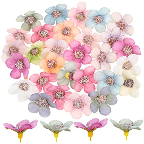 Veemoon Künstliche Daisy Blumen 50 Mini Seide Blume Handwerk Material Gefälschte Blumen Für Hochzeit