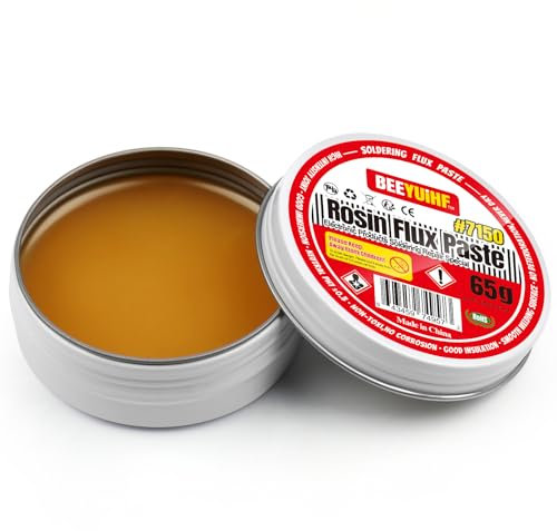 BEEYUIHF Colofonia Flussanti e paste per Saldatura, Senza Piombo Flussi per pasta Saldante,per PCB/IC/SMD Riparazione elettrica a saldare (2.29oz/65g)