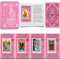 Smoostart Rosa Tarotkarten Deutsch Mit Bedeutungen, Holografische Tarotkarten Für Anfänger Mit Leitfaden, Schlüsselwörter, Element, Planet, Chakra, Ja Oder Nein, Musikalische Tonhöhe, Numerologie