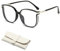 AAPIKA Anti-Blaulicht-Lesebrille für Damen (0x, Schwarz)