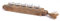 CREEDWOOD TEELICHT Halter Burnt II | 54cm, Mangoholz | Kerzenständer, Tisch Kerzenleuchter, rustikales Kerzenboard, Kerzenhalter Natur, Windlicht