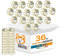 AKITAInk Nastro Adesivo Per Imballaggi Pacchi 36 pcs 50×66 Metri Nastro da Imbalaggio Silenzioso, Fortemente Adesivo e Resistente all' Acqua. (36, TRASPARENTE)