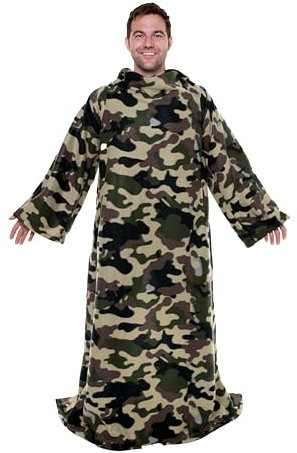 Snuggie The Original Wearable Blanket with Sleeves & Pockets for Adults| Functional Warm Cozy Super Soft Fleece| As Seen on TV Camo
