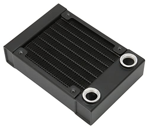 Radiateur de Refroidissement à Eau, échangeur de Chaleur en Aluminium, Performances Stables, Connecteur fileté G1/4 Largement utilisé avec Sac à Vis pour Imprimante, Ordinateur,